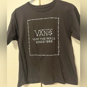 ⭐️2 for $15⭐️ Vans Boys Graphic Print T-Shirt - Charcoal Gray - Size Large (L)